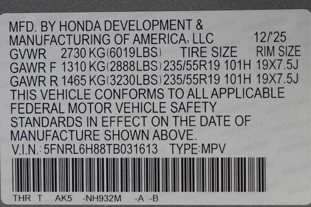 Thumbnail: 2026 Honda Odyssey - 18