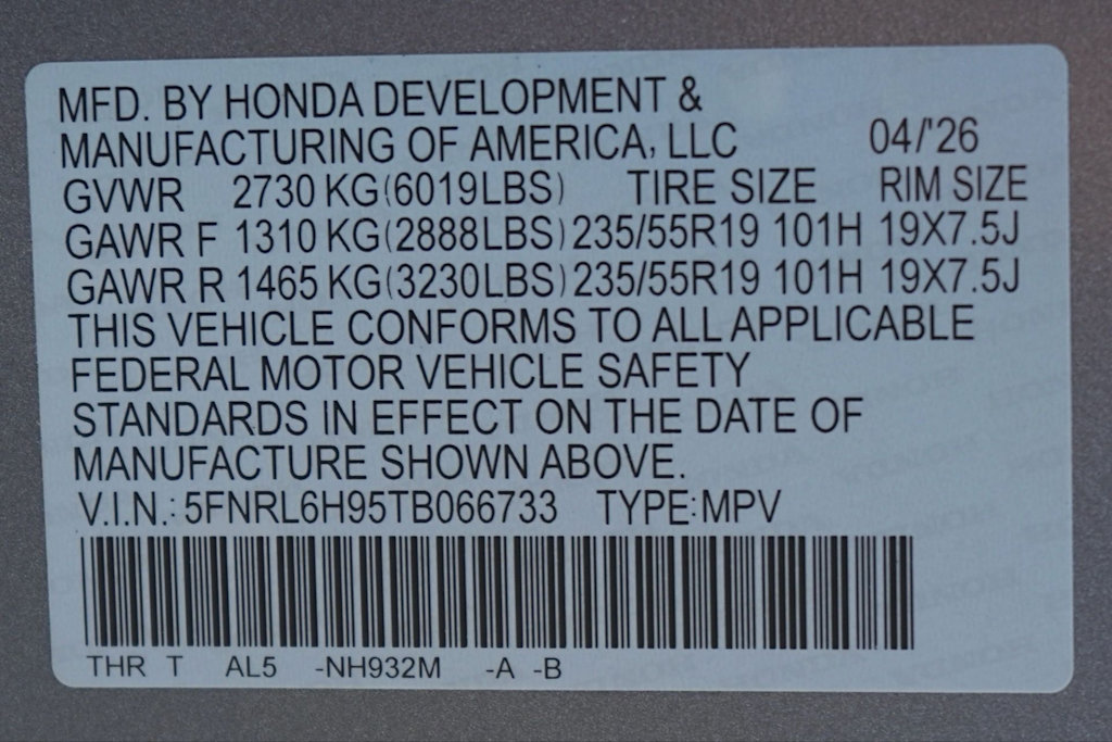 Thumbnail: 2026 Honda Odyssey - 19