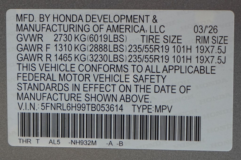 Thumbnail: 2026 Honda Odyssey - 19