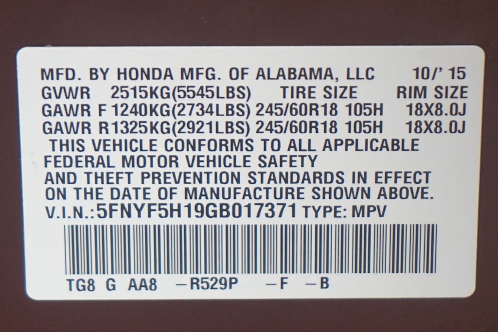 Thumbnail: 2016 Honda Pilot - 30