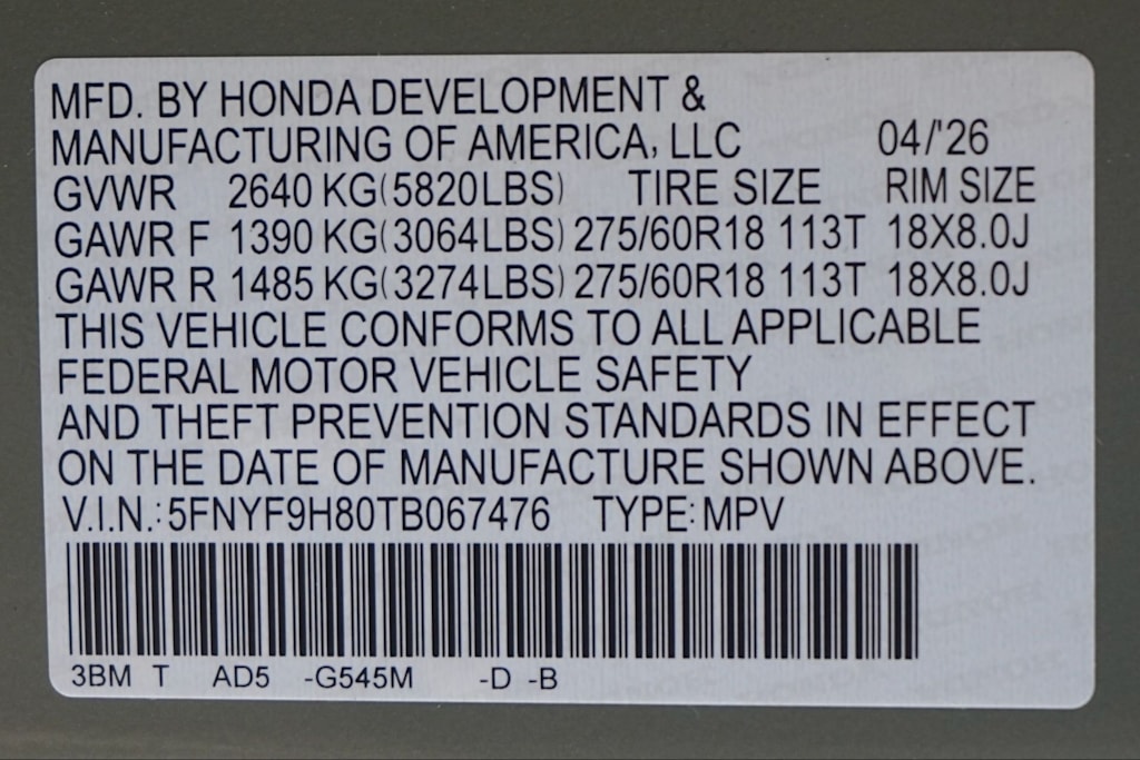 Thumbnail: 2026 Honda Passport - 30