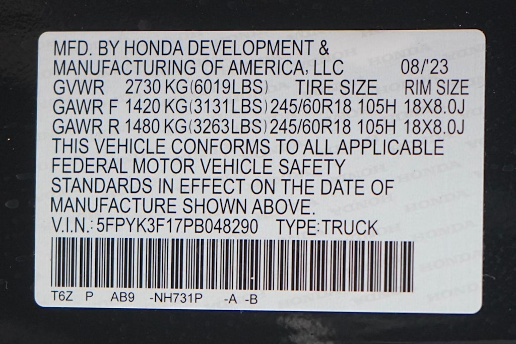 Thumbnail: 2023 Honda Ridgeline - 28