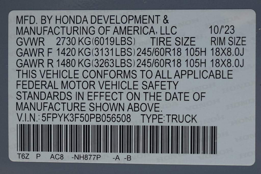 Thumbnail: 2023 Honda Ridgeline - 20