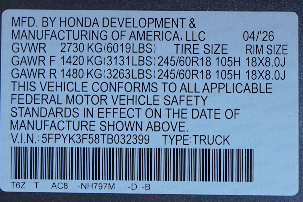 Thumbnail: 2026 Honda Ridgeline - 20