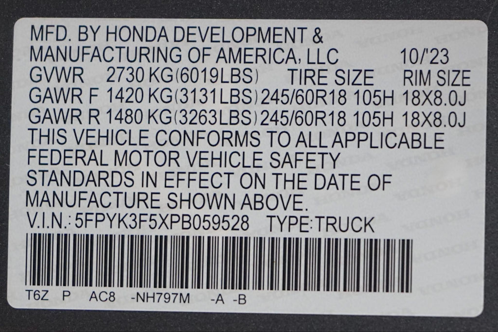 Thumbnail: 2023 Honda Ridgeline - 30