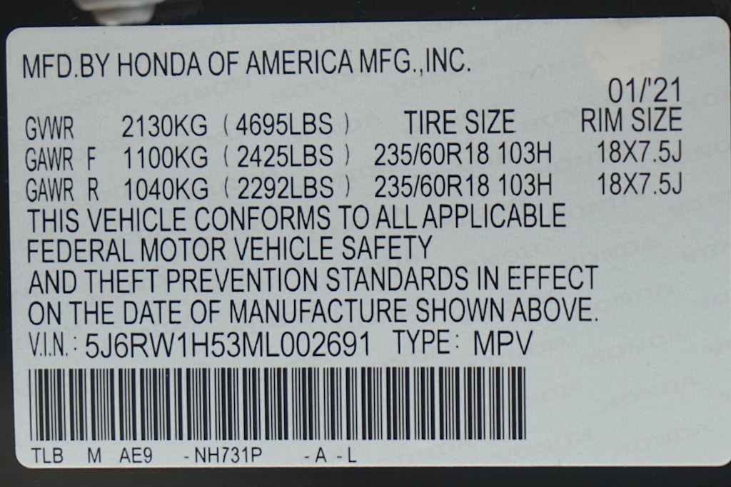 Thumbnail: 2021 Honda CR-V - 30