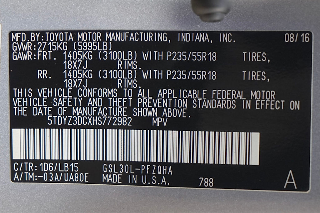 Thumbnail: 2017 Toyota Sienna - 29