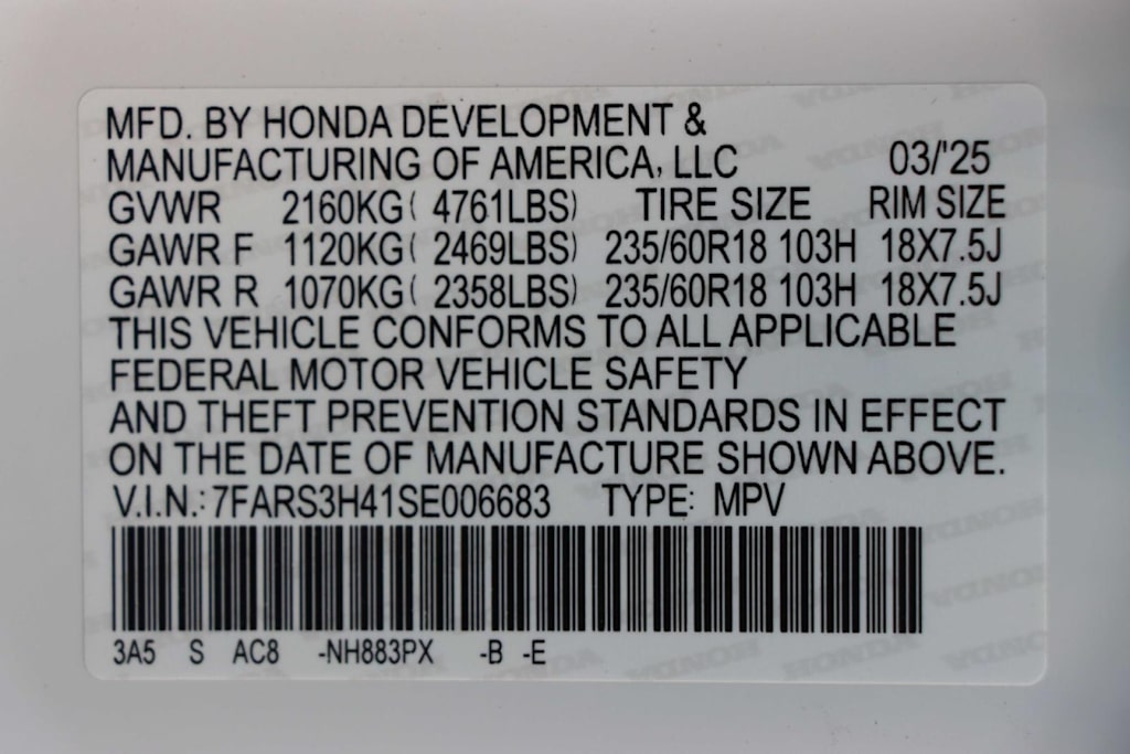 2025 Honda CR-V EX 20