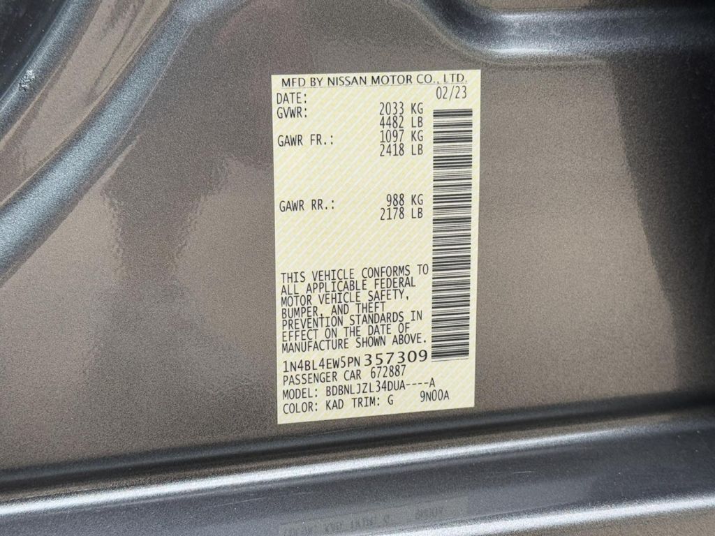 2023 Nissan Altima SL 20