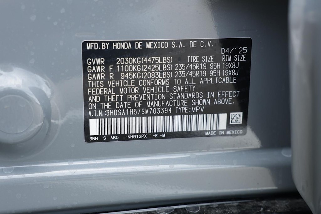 2025 Acura ADX A-SPEC 19