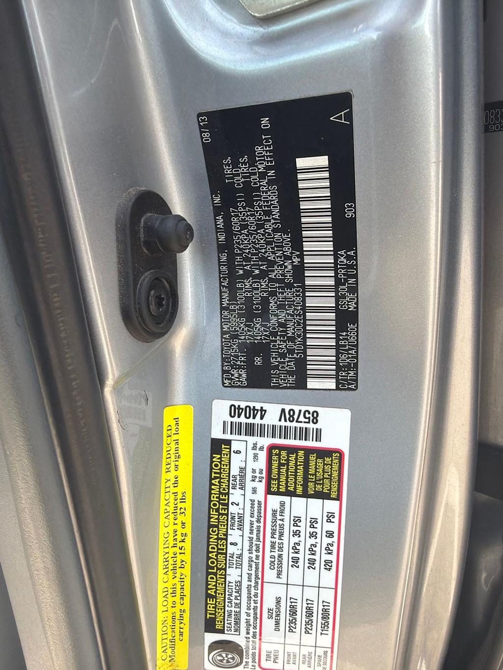 Thumbnail: 2014 Toyota Sienna - 9
