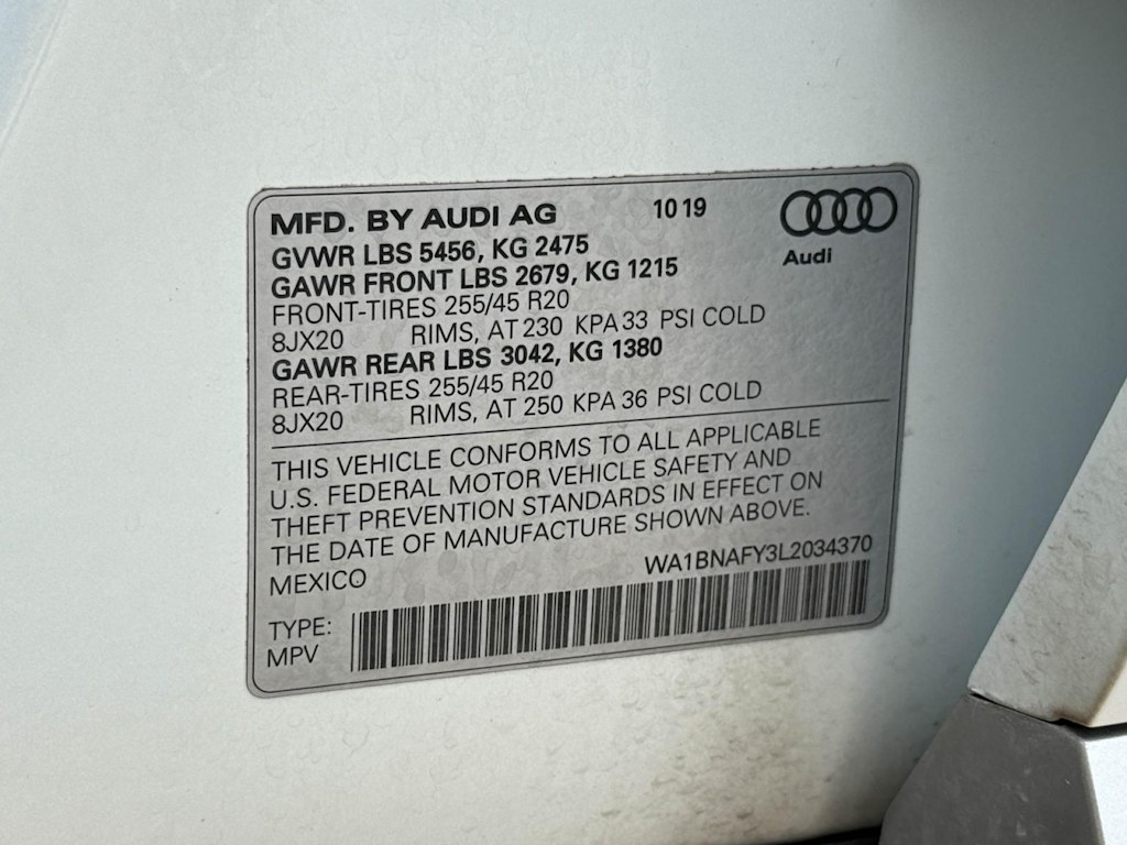2020 Audi Q5 Premium Plus 19