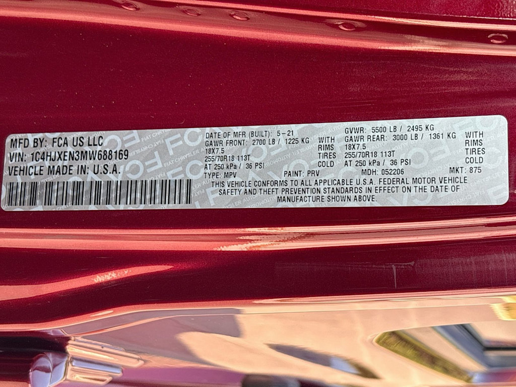 Thumbnail: 2021 Jeep Wrangler - 19