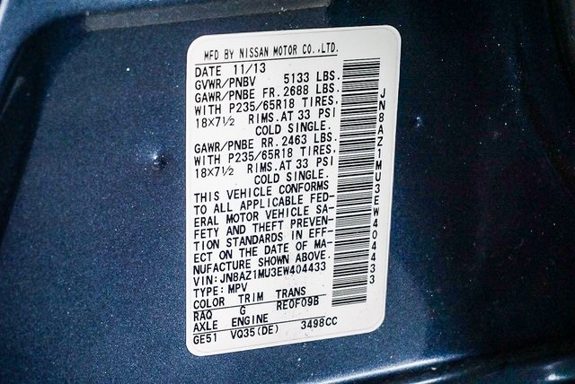 Thumbnail: 2014 Nissan Murano - 34