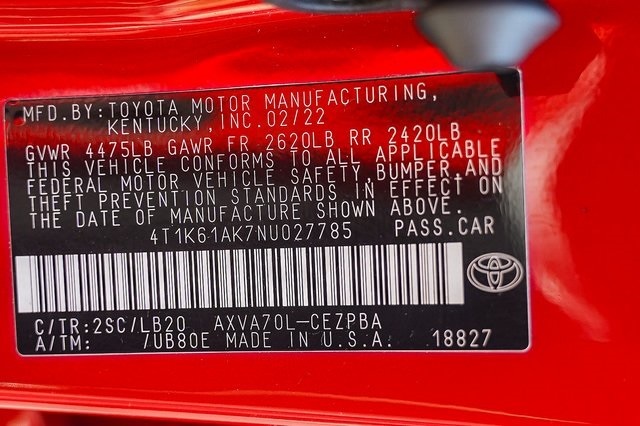 2022 Toyota Camry XSE 29