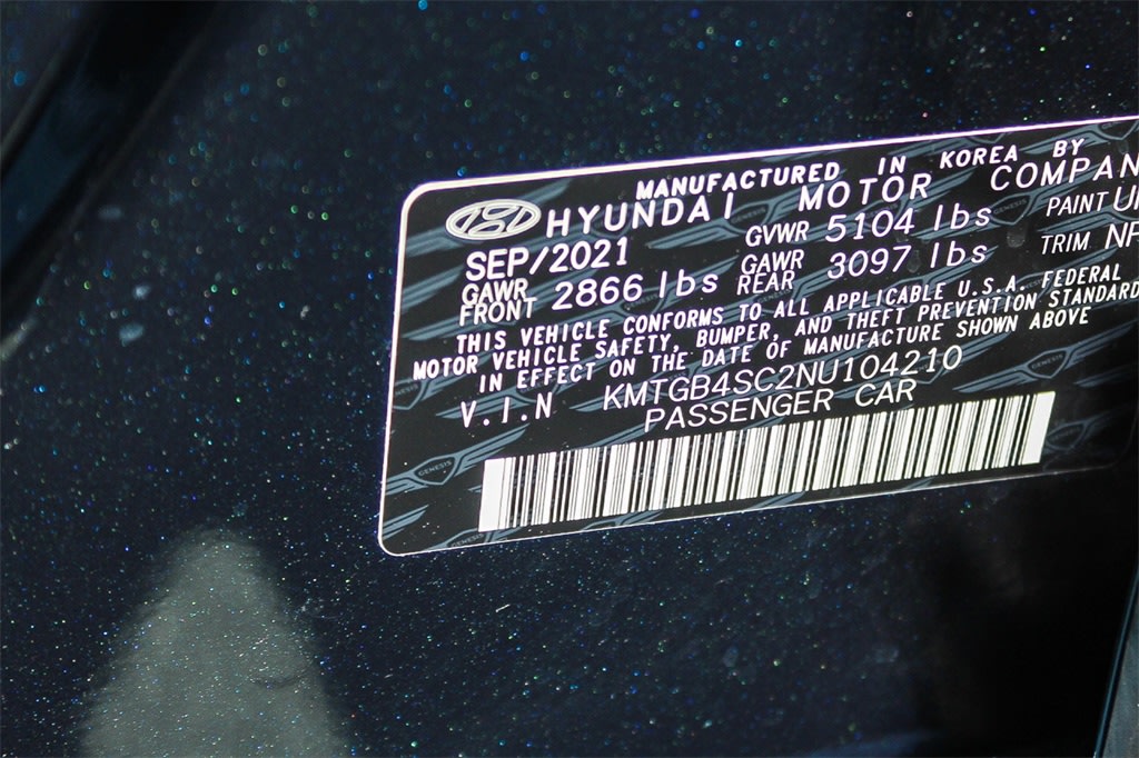 2022 Genesis G80 2.5T 28