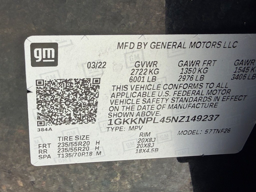 Thumbnail: 2022 GMC Acadia - 16