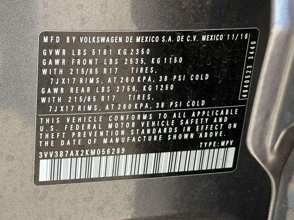 Thumbnail: 2019 Volkswagen Tiguan - 8