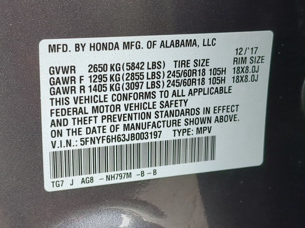 Thumbnail: 2018 Honda Pilot - 20