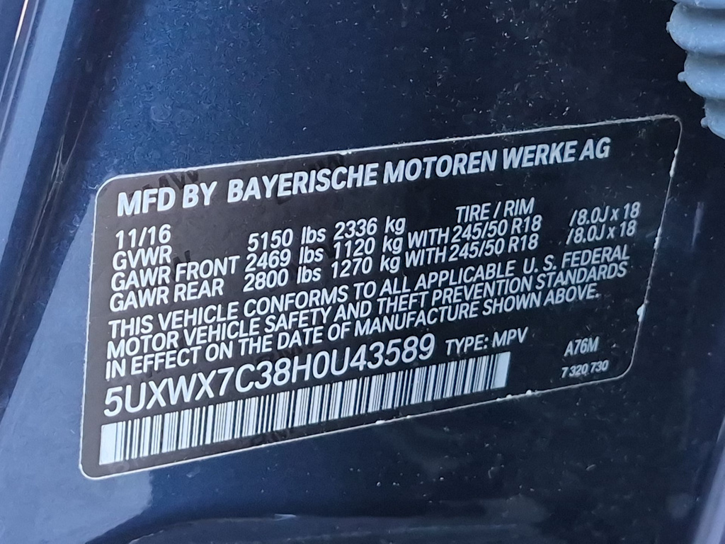 Thumbnail: 2017 BMW X3 - 21