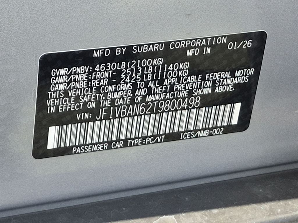 Thumbnail: 2026 Subaru WRX - 19