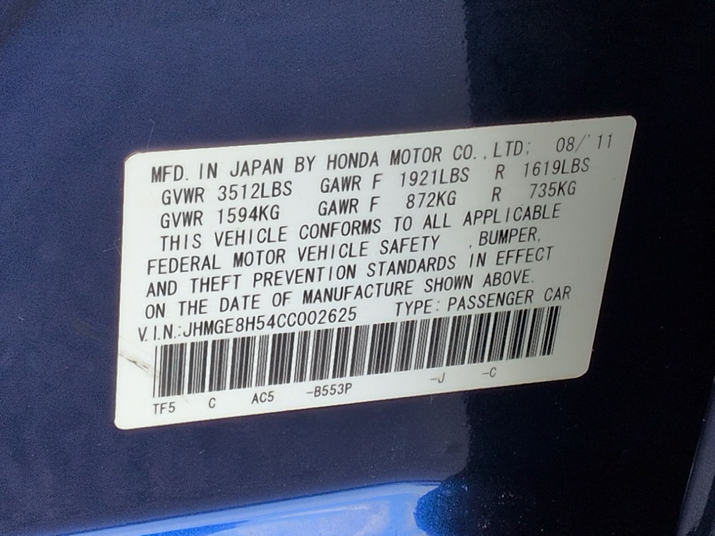 Thumbnail: 2012 Honda Fit - 20