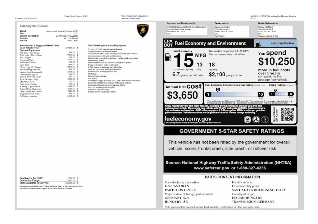 Thumbnail: 2023 Lamborghini Huracan - 40