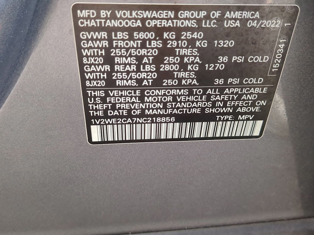 Thumbnail: 2022 Volkswagen Atlas - 20