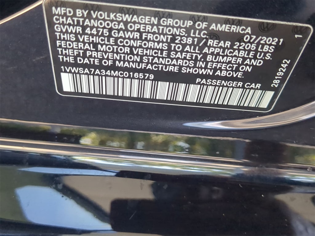 2021 Volkswagen Passat SE 18