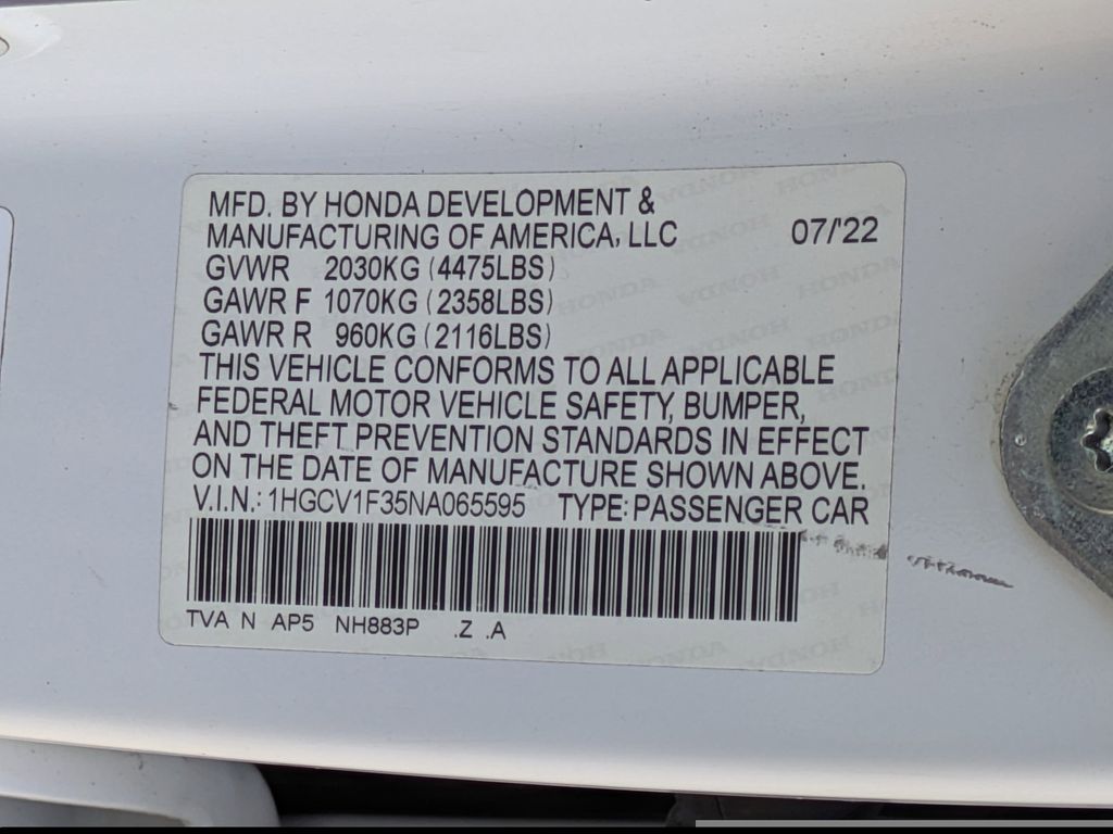 Thumbnail: 2022 Honda Accord - 18