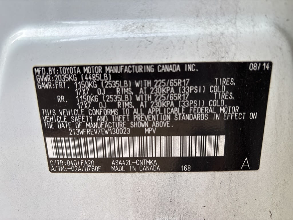 2014 Toyota RAV4 XLE 10