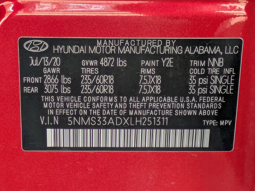 Thumbnail: 2020 Hyundai Santa Fe - 20