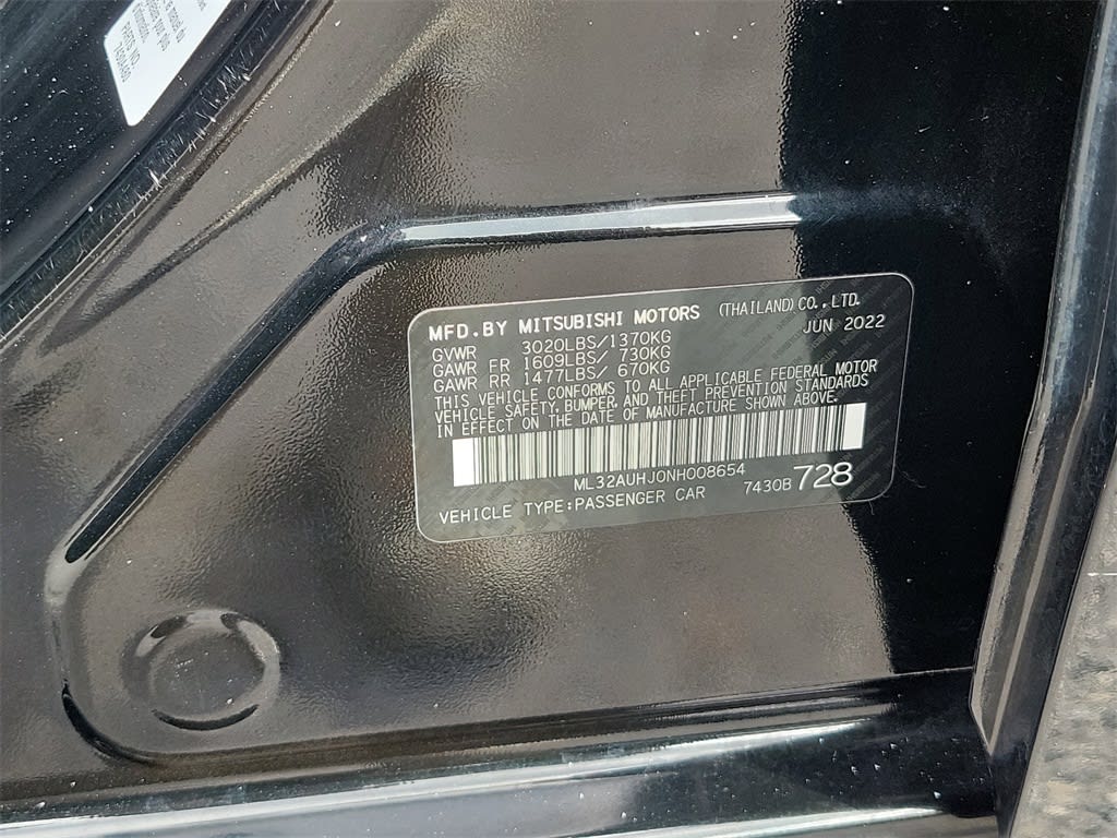 2022 Mitsubishi Mirage ES 17