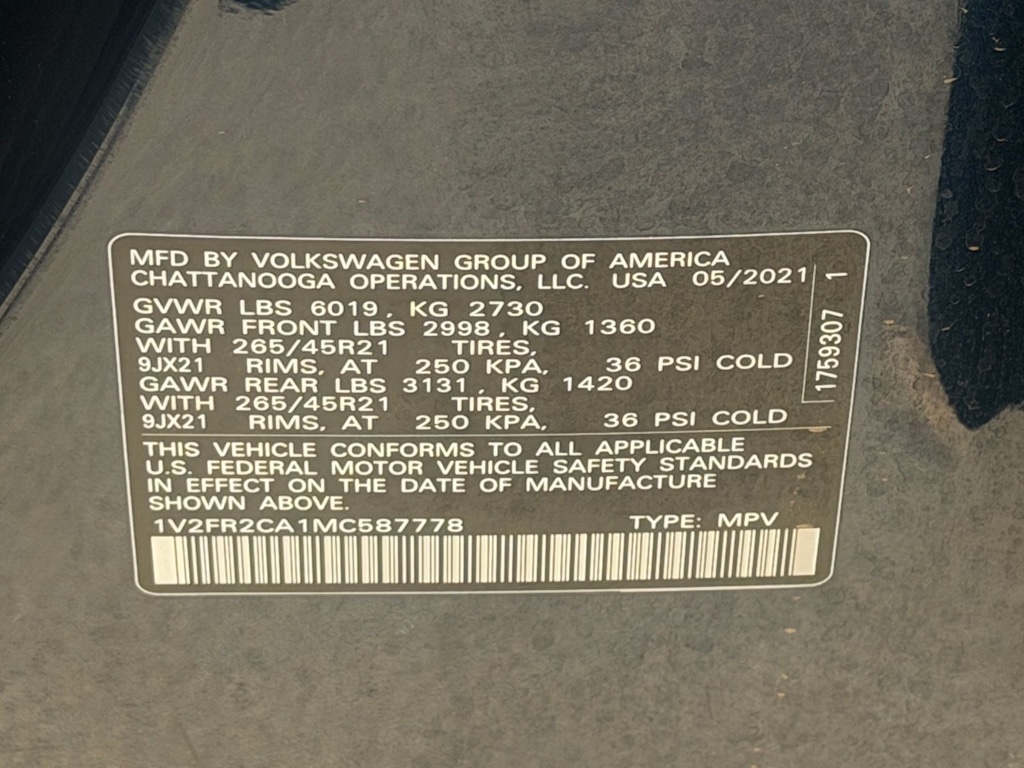 Thumbnail: 2021 Volkswagen Atlas - 14