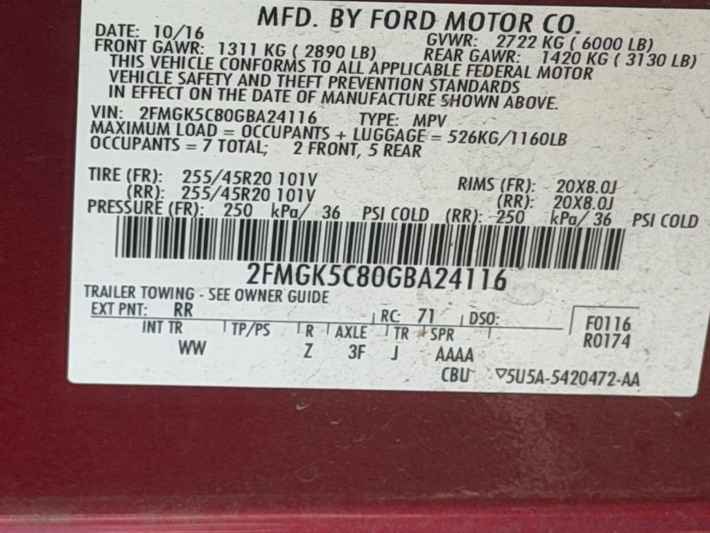 Thumbnail: 2016 Ford Flex - 8