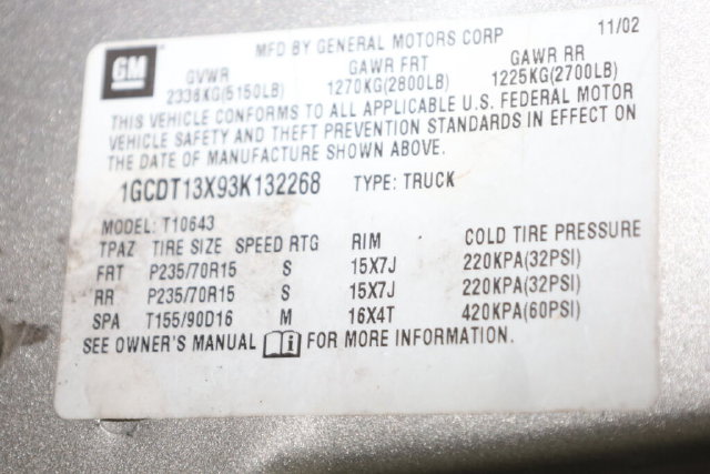 Thumbnail: 2003 Chevrolet S-10 - 17