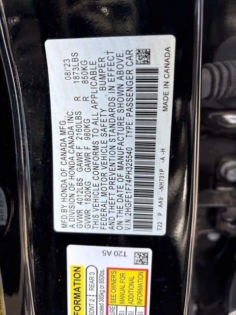 Thumbnail: 2023 Honda Civic - 9