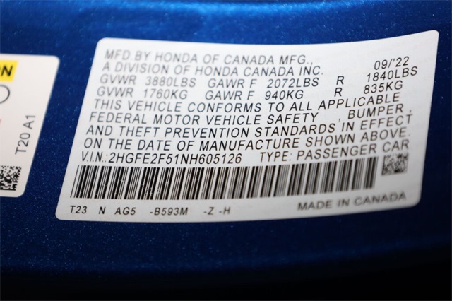 Thumbnail: 2022 Honda Civic - 19