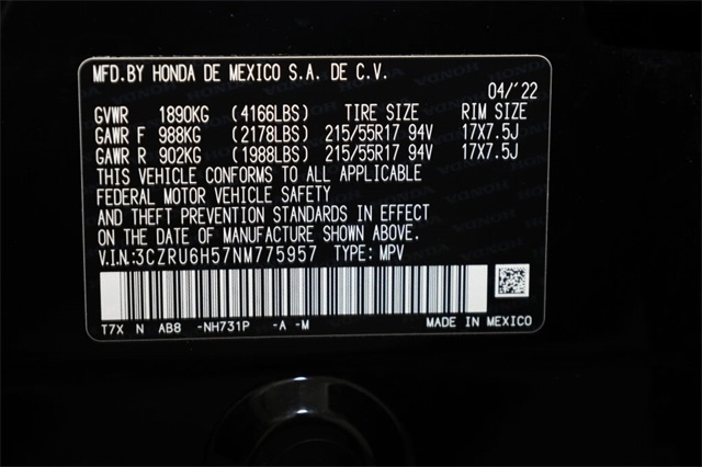 2022 Honda HR-V EX 18