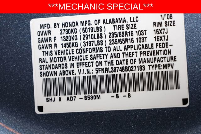 Thumbnail: 2008 Honda Odyssey - 18