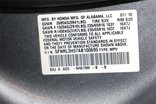 2010 Honda Odyssey EX 17