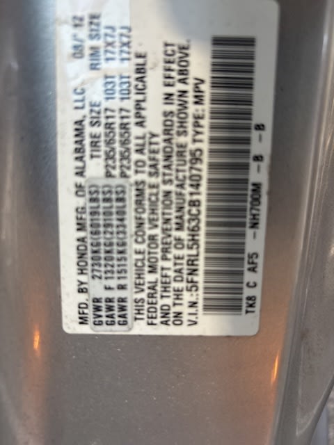 Thumbnail: 2012 Honda Odyssey - 9