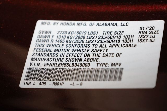 Thumbnail: 2020 Honda Odyssey - 19