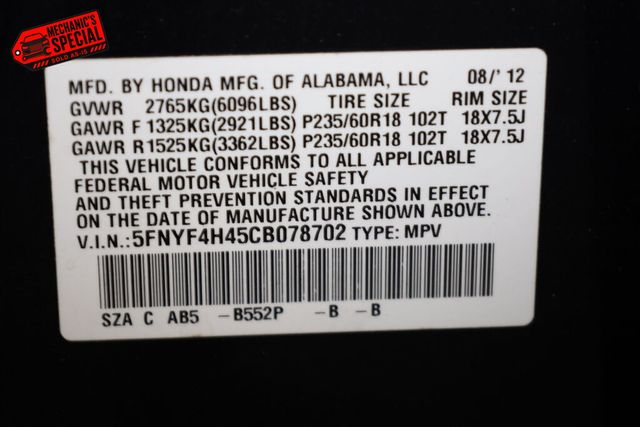 Thumbnail: 2012 Honda Pilot - 32