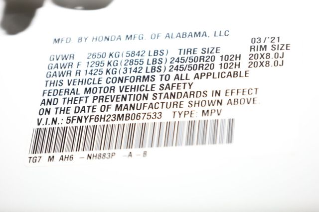 Thumbnail: 2021 Honda Pilot - 19