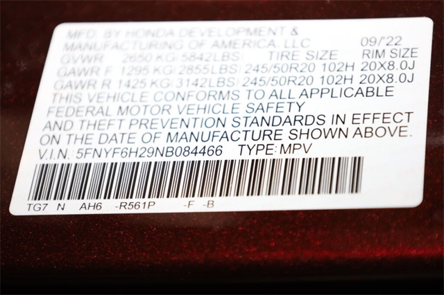 Thumbnail: 2022 Honda Pilot - 20