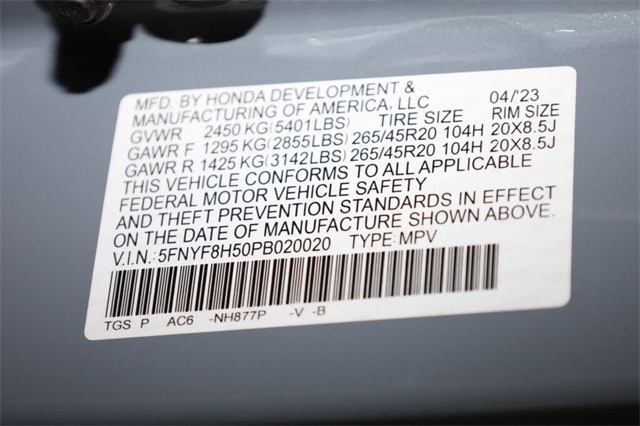 2023 Honda Passport EX-L 20