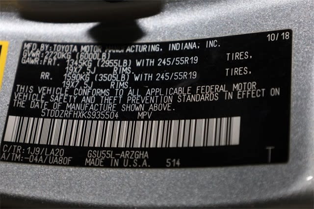 Thumbnail: 2019 Toyota Highlander - 19