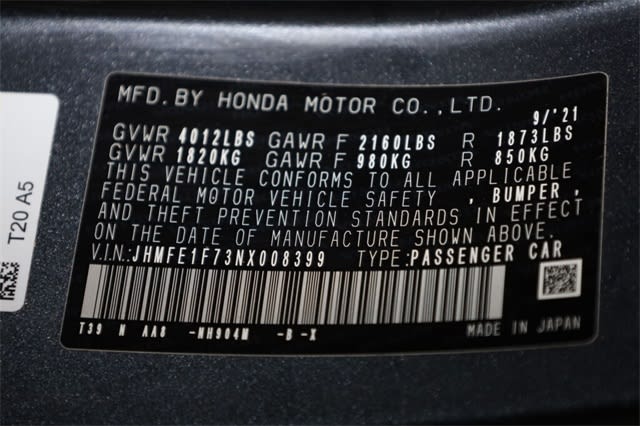 2022 Honda Civic EX 19
