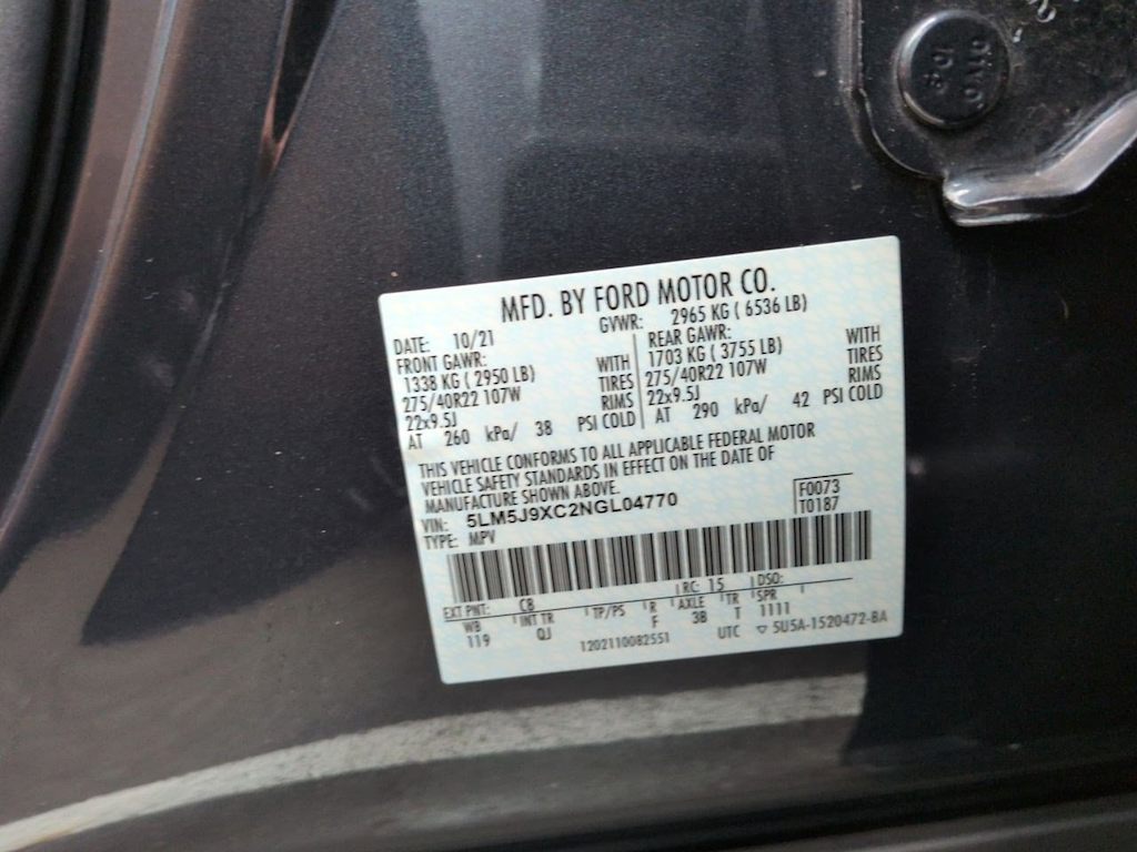 Thumbnail: 2022 Lincoln Aviator - 19